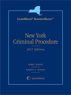 cover image of LexisNexis AnswerGuide: New York Criminal Procedure
